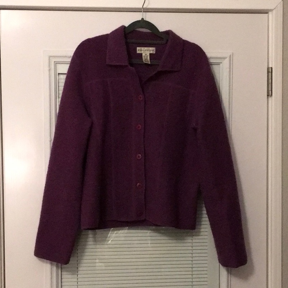 Evan Picone Ladies Medium Wool Lavender Sweater